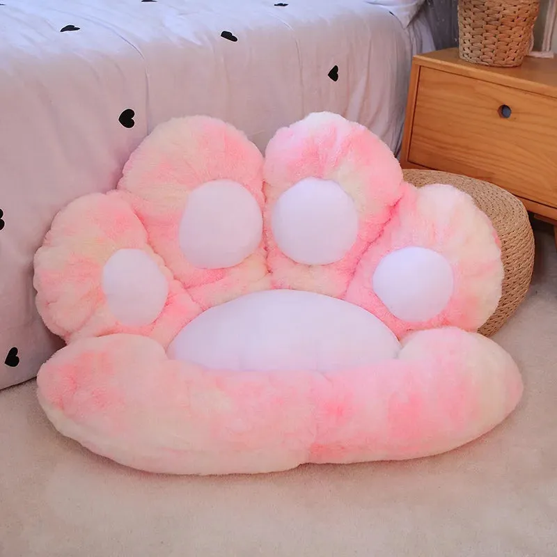 1pc 2 Sizes Soft Paw Pillow Animal Seat Cushion Stuffed Plush Sofa Indoor Floor Home Chair Decor Winter Children Girls Gift