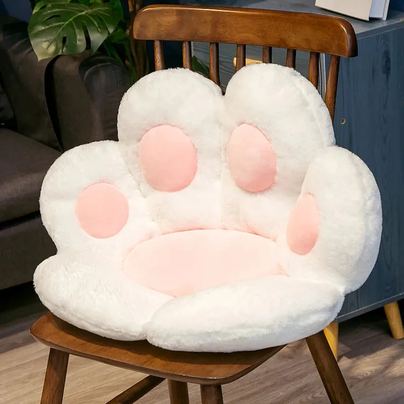 1pc 2 Sizes Soft Paw Pillow Animal Seat Cushion Stuffed Plush Sofa Indoor Floor Home Chair Decor Winter Children Girls Gift