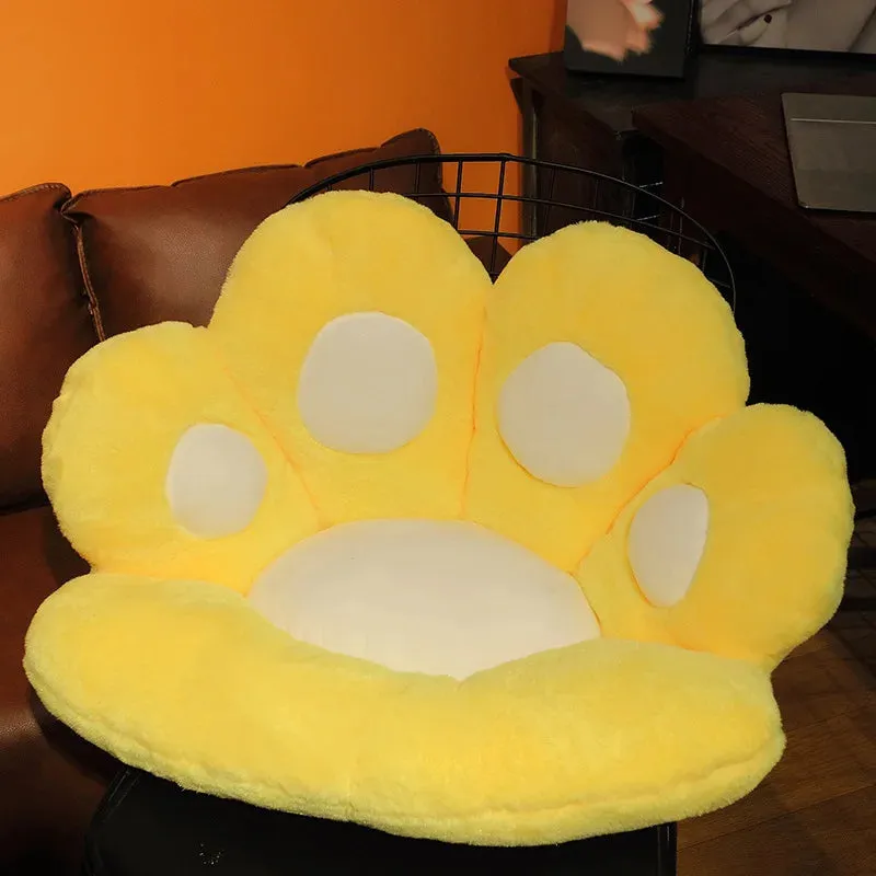 1pc 2 Sizes Soft Paw Pillow Animal Seat Cushion Stuffed Plush Sofa Indoor Floor Home Chair Decor Winter Children Girls Gift