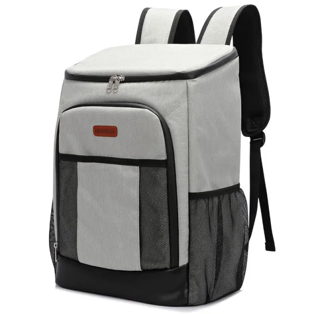 30L Thermal Cooler Backpack With Side Pockets