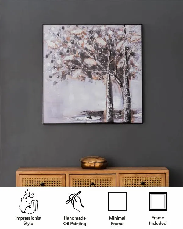 Anes of Autumn Semi Hand-made Wall Art - 32*32 Inch