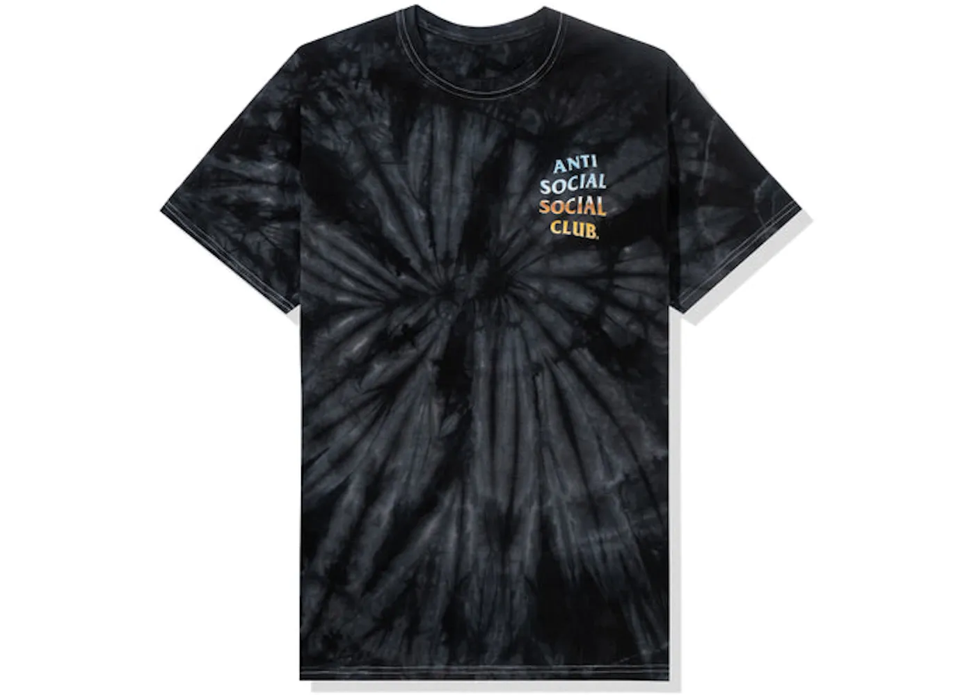 Anti Social Social Club Thermal Internal T-shirt Black Tie Dye