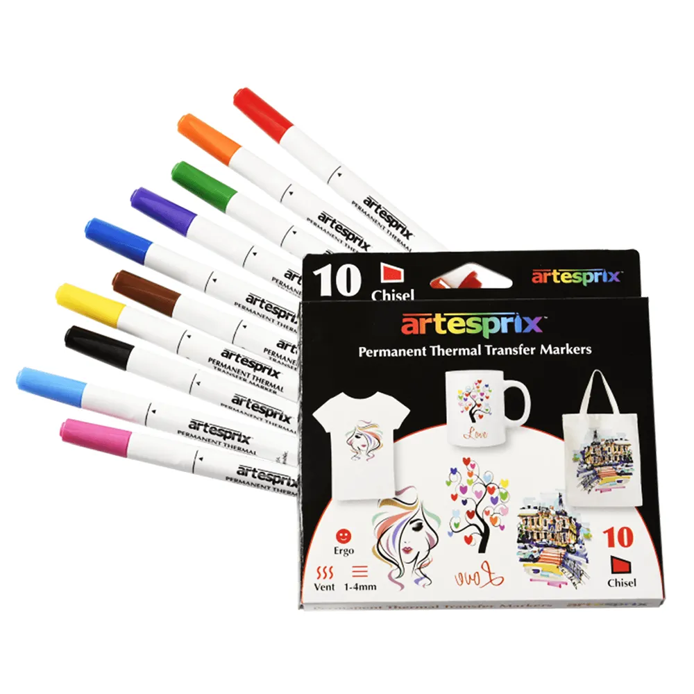 Artesprix Original Sublimation Permanent Thermal Heat Transfer Markers (10 ct)