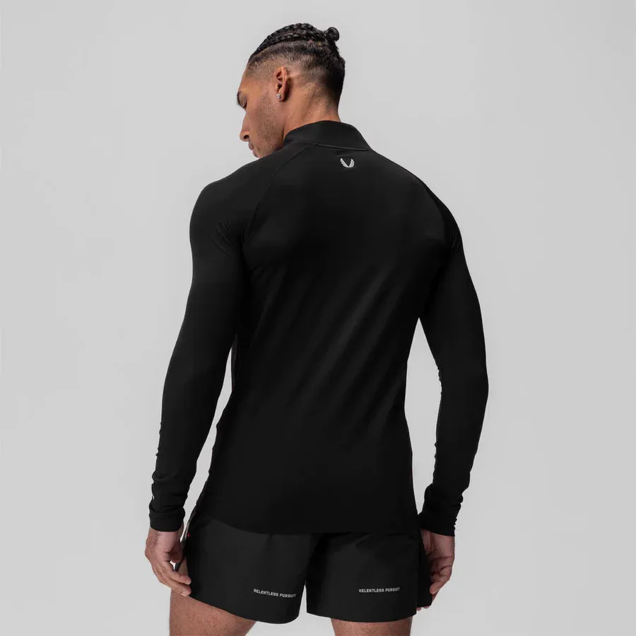 ASRV Thermal Training Quarter Zip Sweater - Black