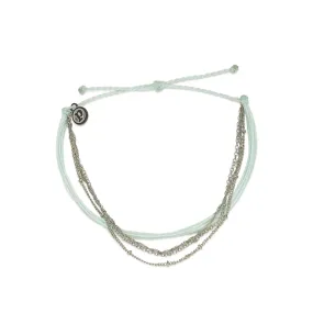 At Sea Mixed Chain SL Cord Anklet in Winter Fresh Pura Vida