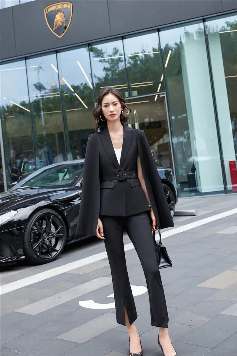 Autumn Fashion Style Formal Professional Notched Collar Suit for Women