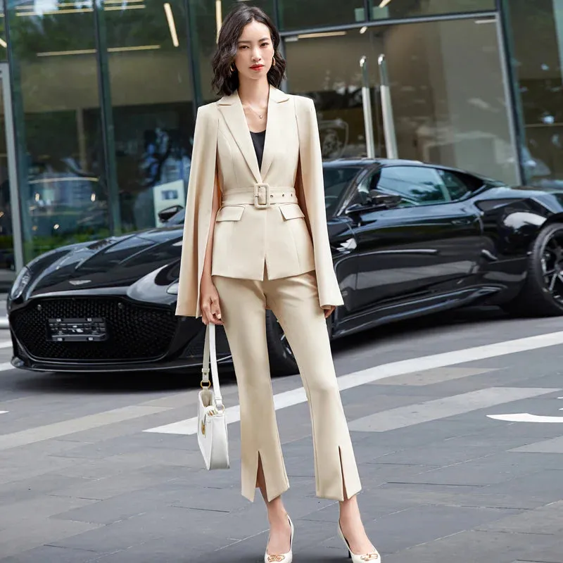 Autumn Fashion Style Formal Professional Notched Collar Suit for Women