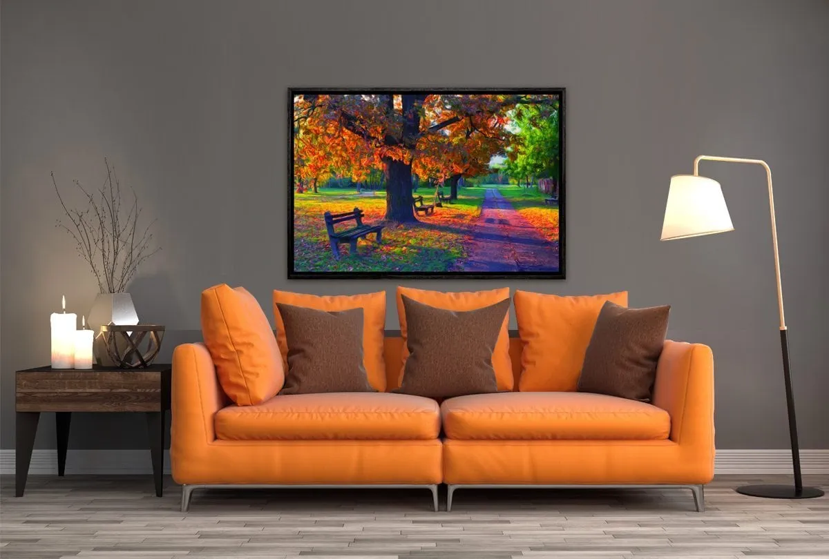 Autumn in the Park | Canvas Wall Art Print