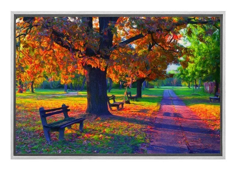 Autumn in the Park | Canvas Wall Art Print