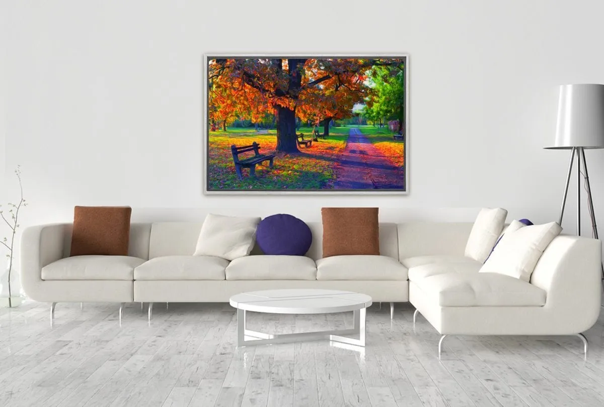 Autumn in the Park | Canvas Wall Art Print