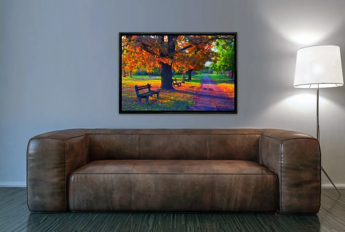 Autumn in the Park | Canvas Wall Art Print