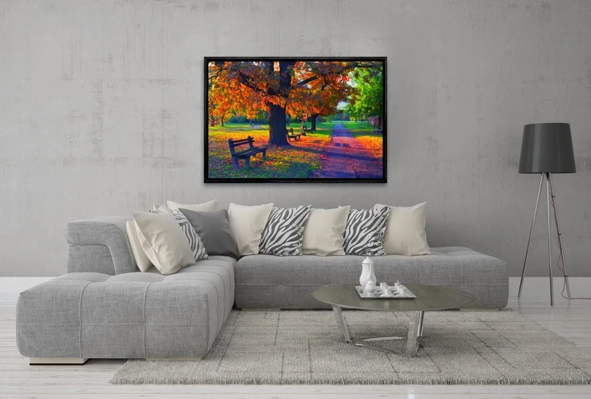 Autumn in the Park | Canvas Wall Art Print