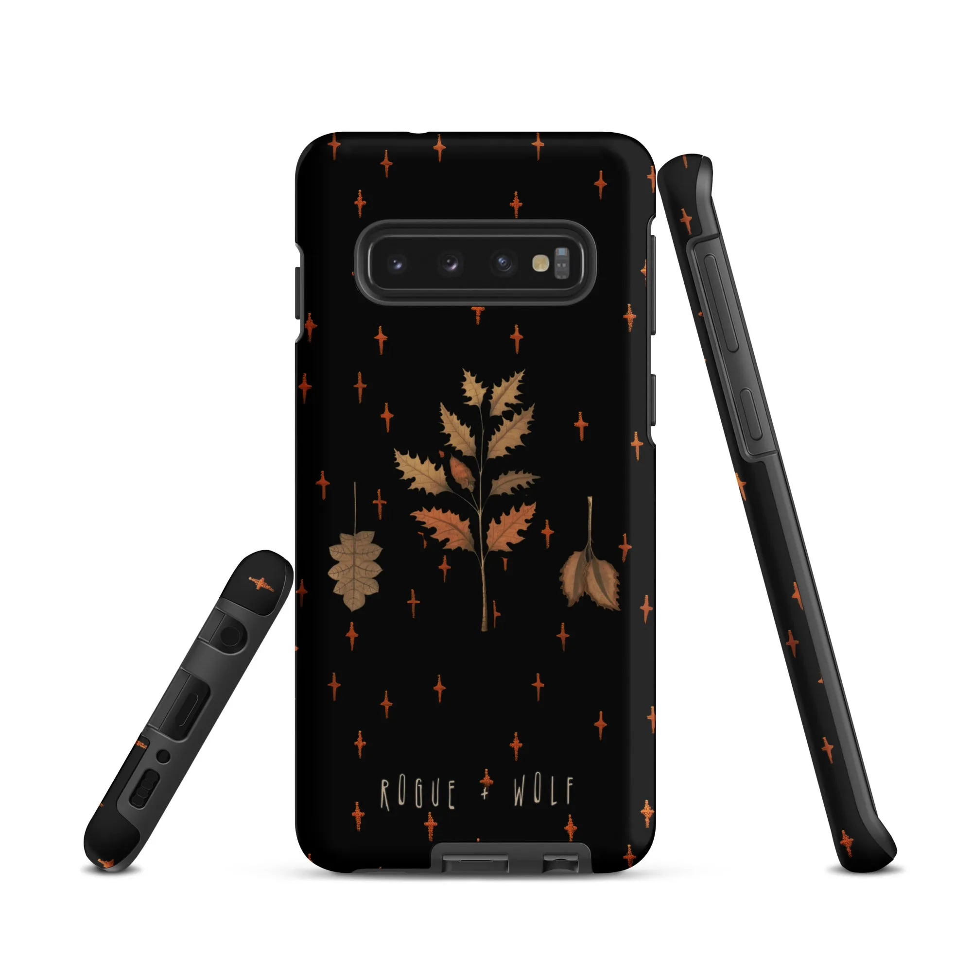 Autumn Memoir Tough Phone Case for Samsung - Dark Academia Anti-Scratch Shockproof Botanical Witchy Goth  Cover, Christmas Gifts