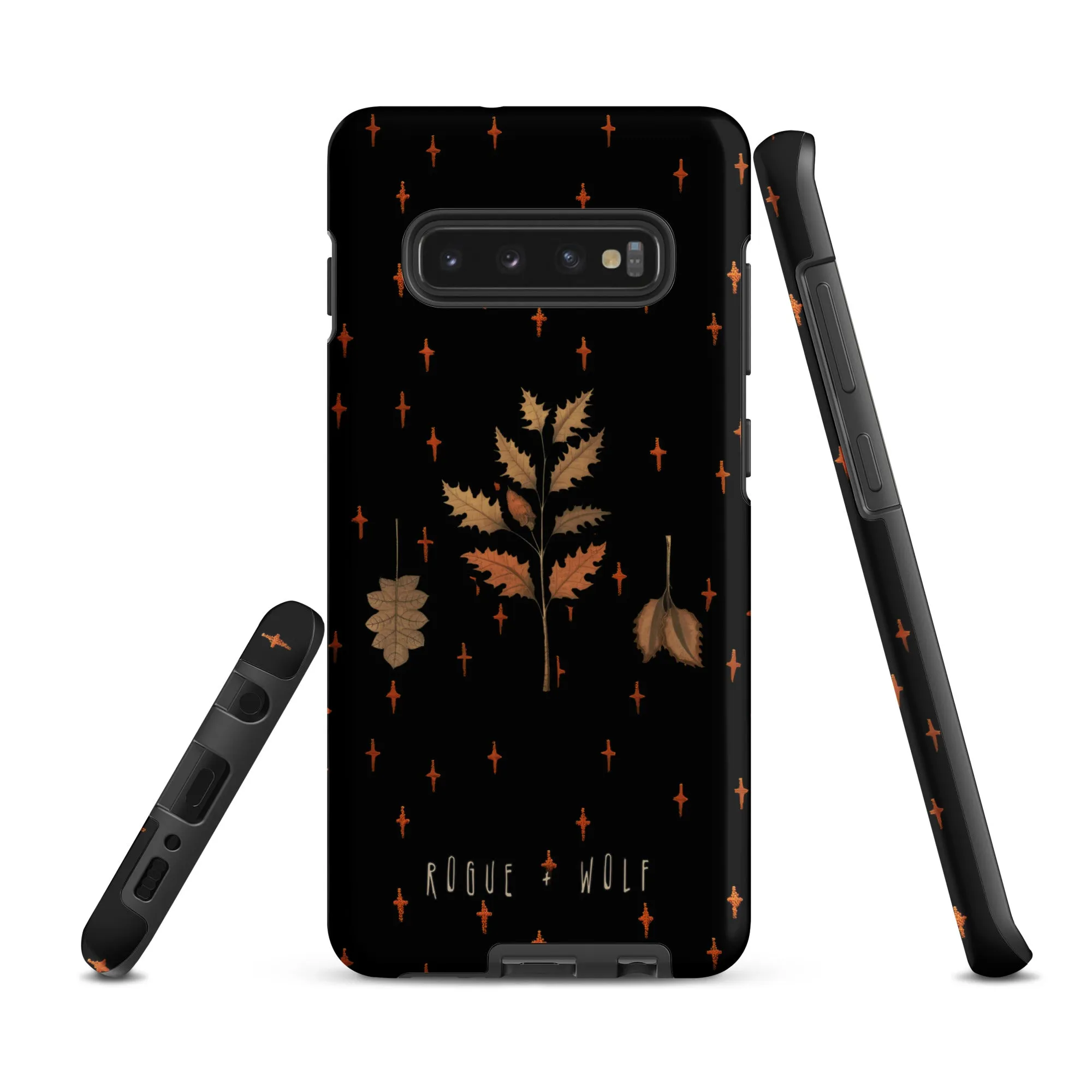 Autumn Memoir Tough Phone Case for Samsung - Dark Academia Anti-Scratch Shockproof Botanical Witchy Goth  Cover, Christmas Gifts