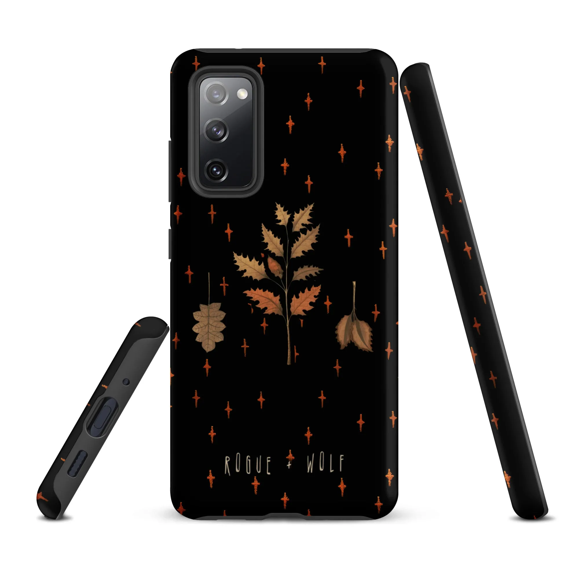 Autumn Memoir Tough Phone Case for Samsung - Dark Academia Anti-Scratch Shockproof Botanical Witchy Goth  Cover, Christmas Gifts