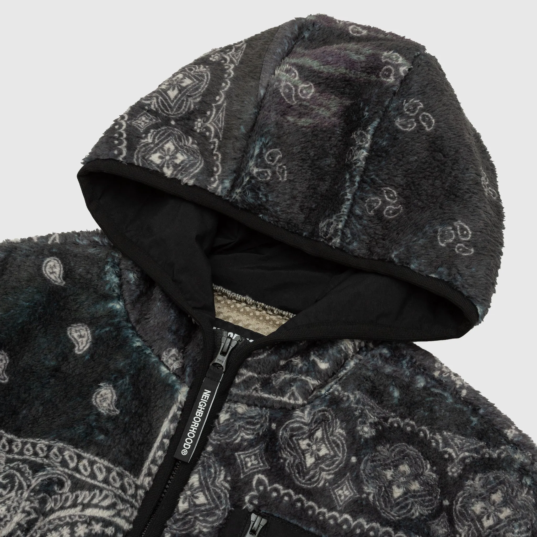 BANDANA PATTERN FLEECE JACKET