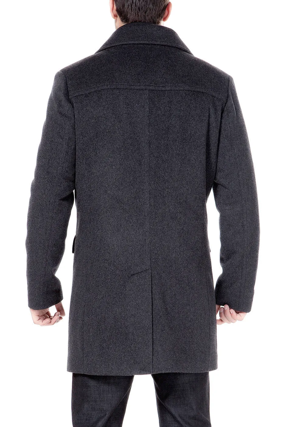 BGSD Men Steven Cashmere Blend Bibbed Walking Coat