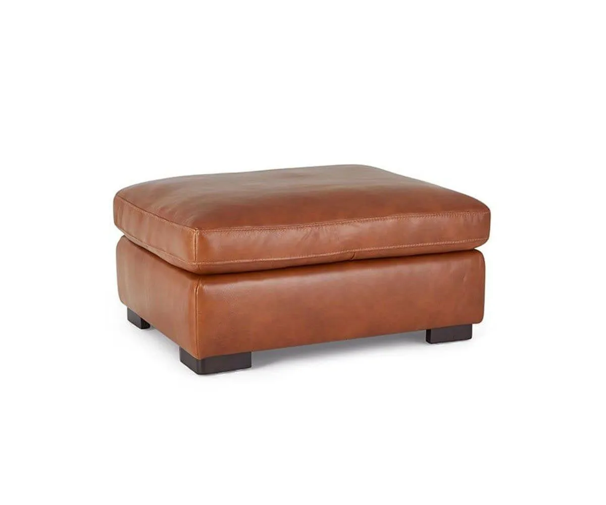 Braxten Leather Ottoman