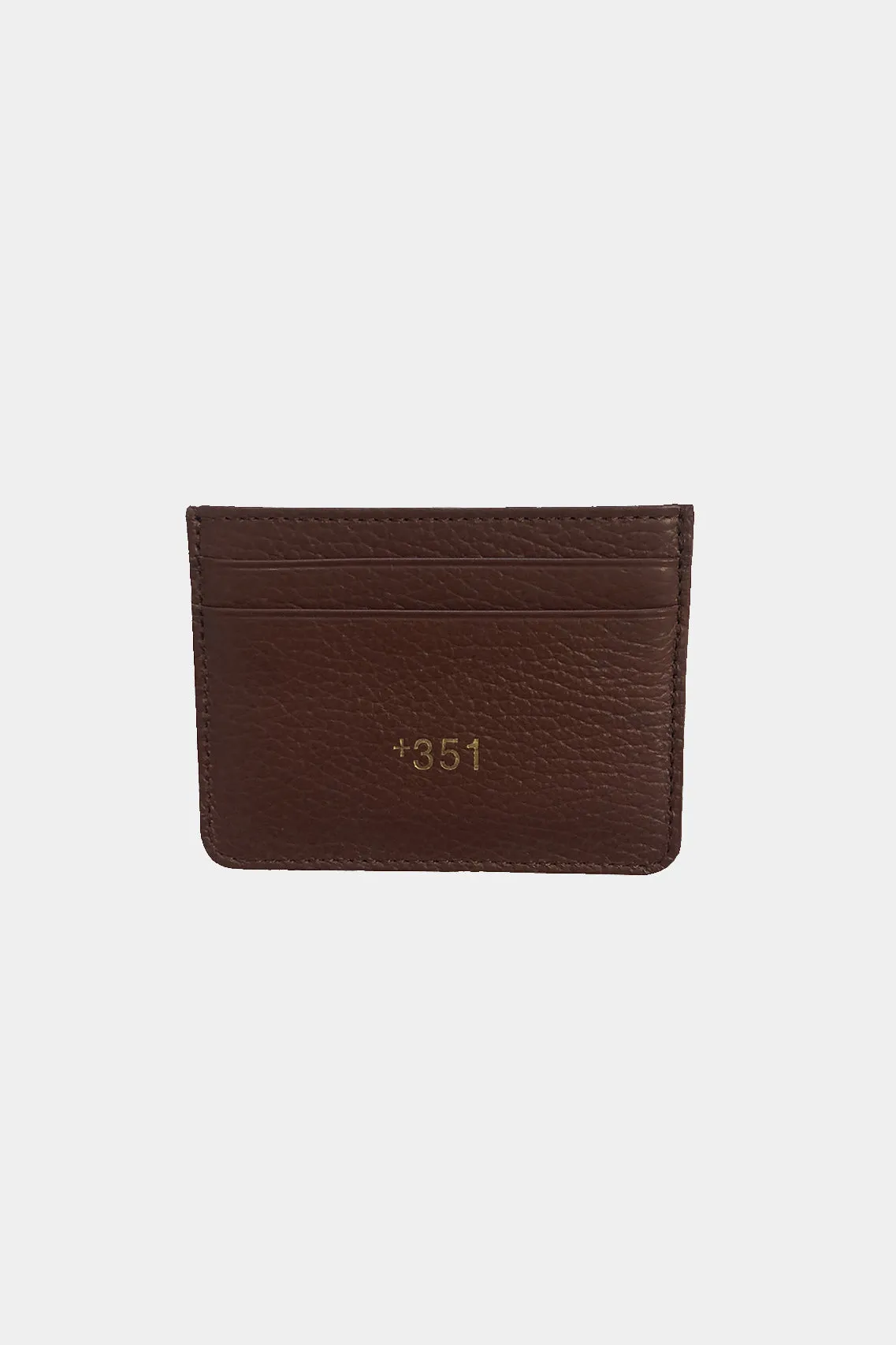 BROWN LEATHER CARDHOLDER