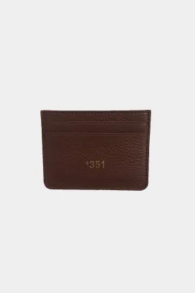 BROWN LEATHER CARDHOLDER