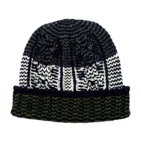 cableami - Shetland Wool Beanie - Navy