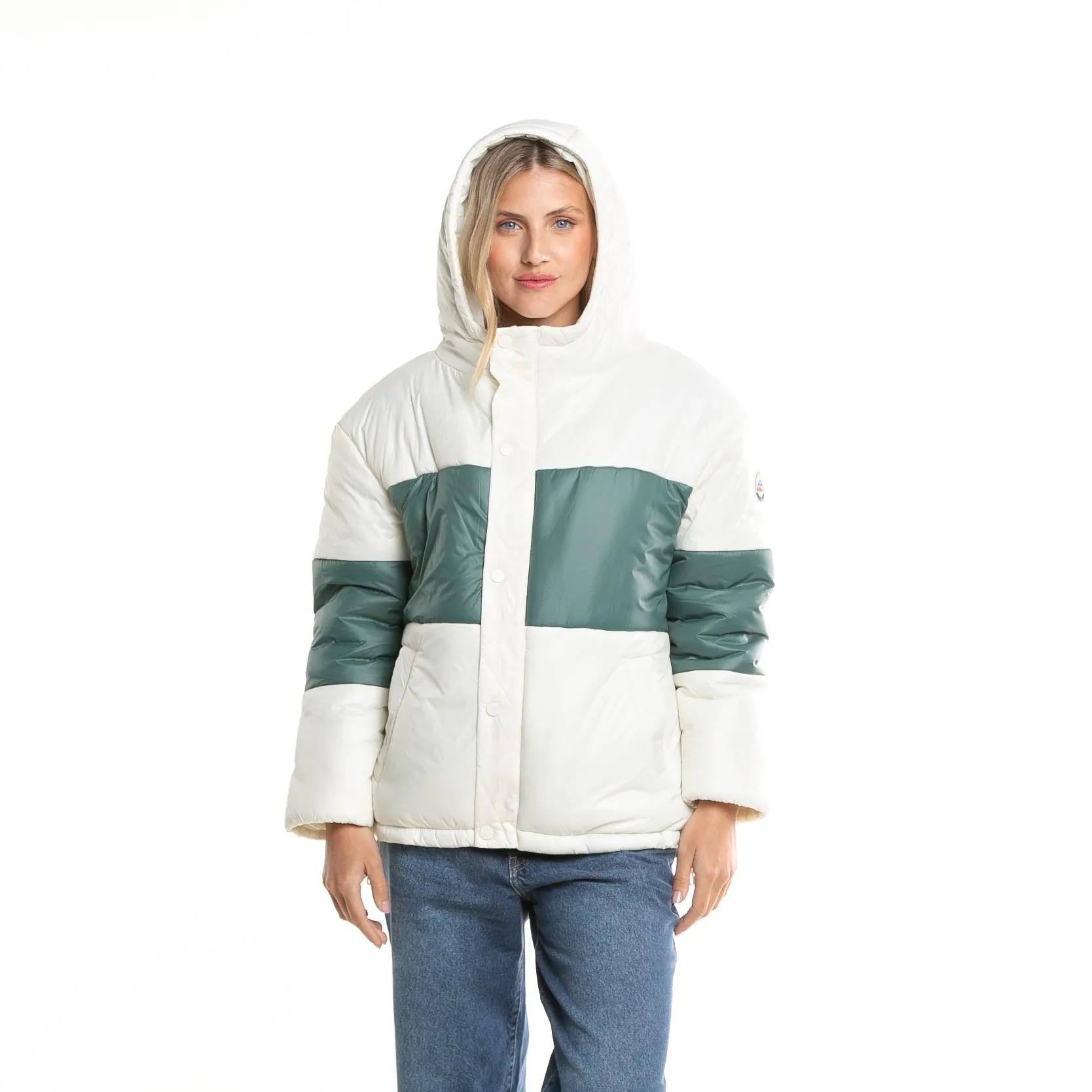 Campera Abrigo Rusty Eighties Puffer Coat Ld* Off White