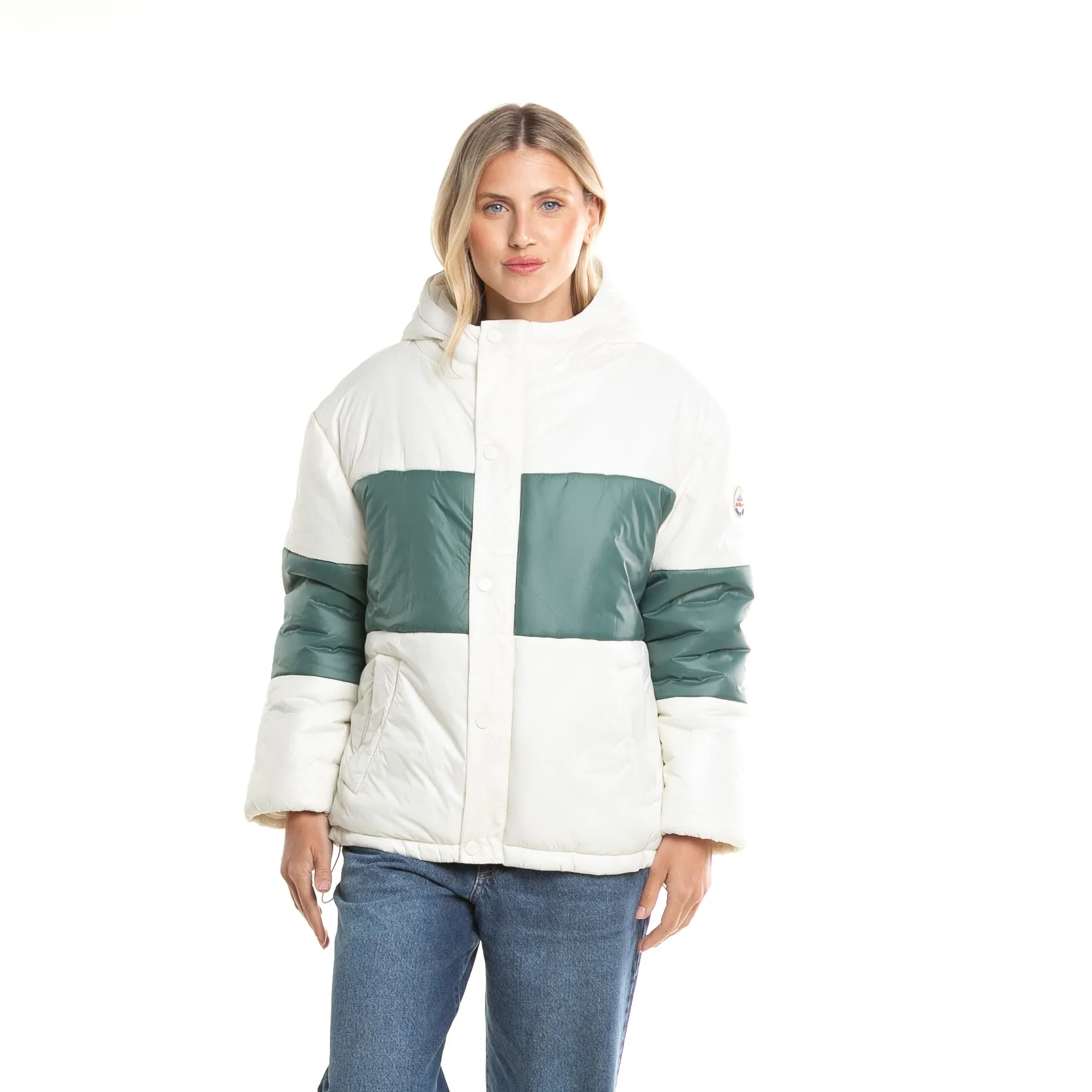 Campera Abrigo Rusty Eighties Puffer Coat Ld* Off White