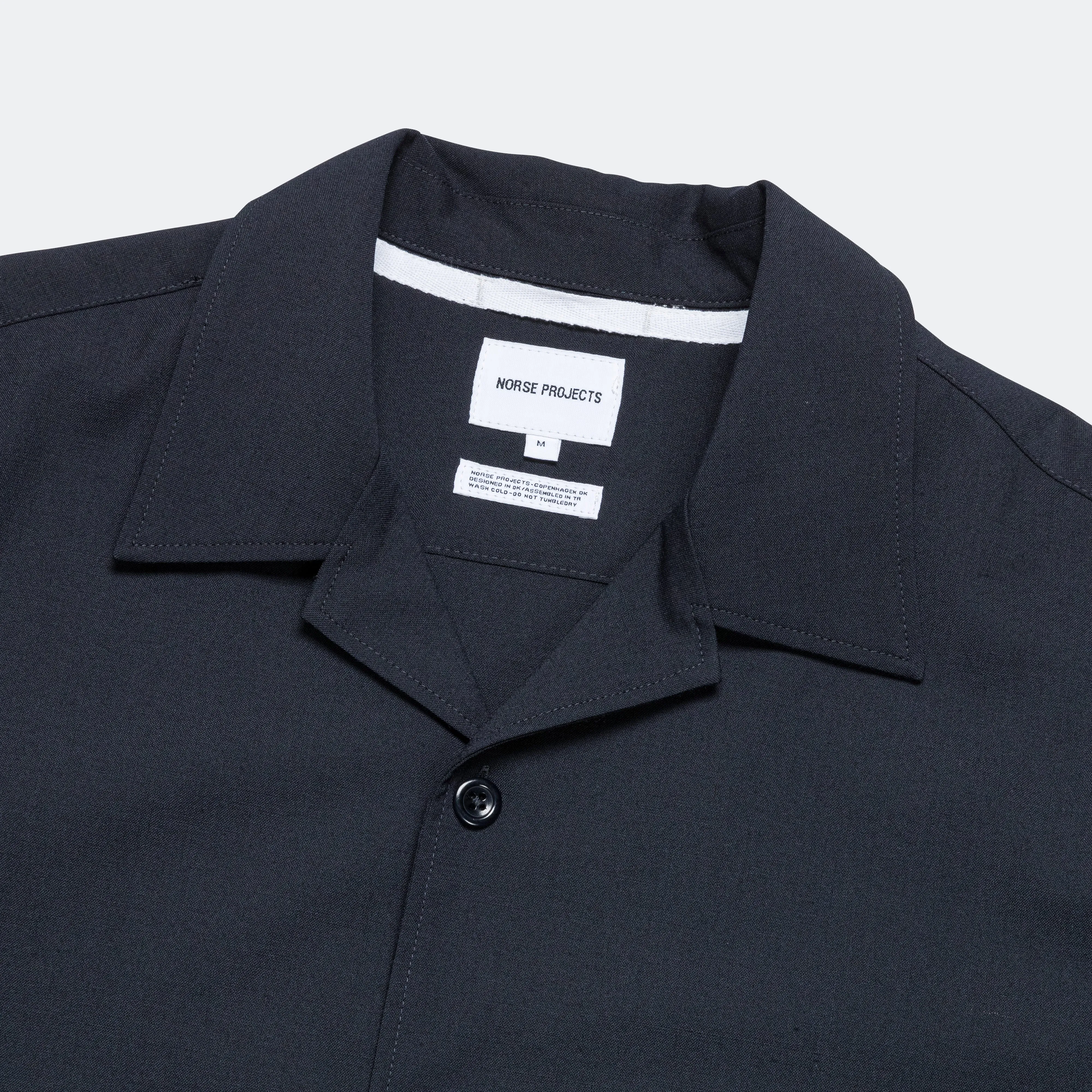 Carsten Light Wool Shirt - Dark Navy