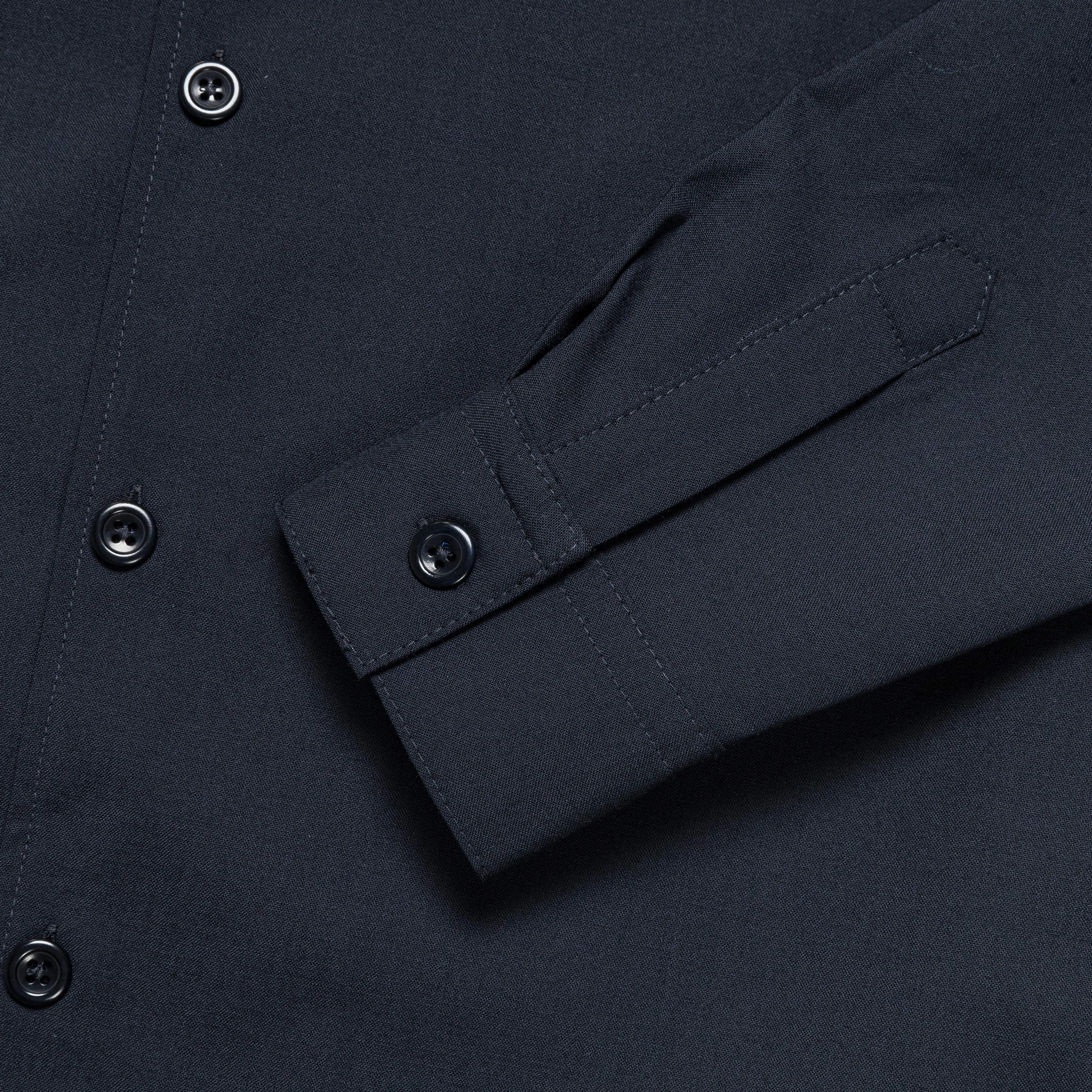 Carsten Light Wool Shirt - Dark Navy