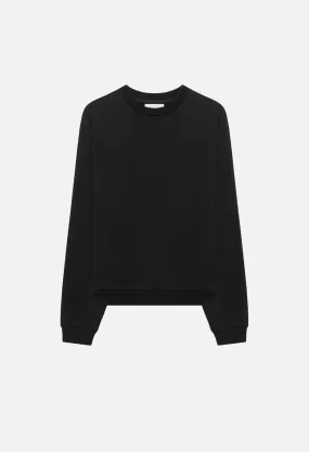 Cashmere Fleece Beach Crew / Black