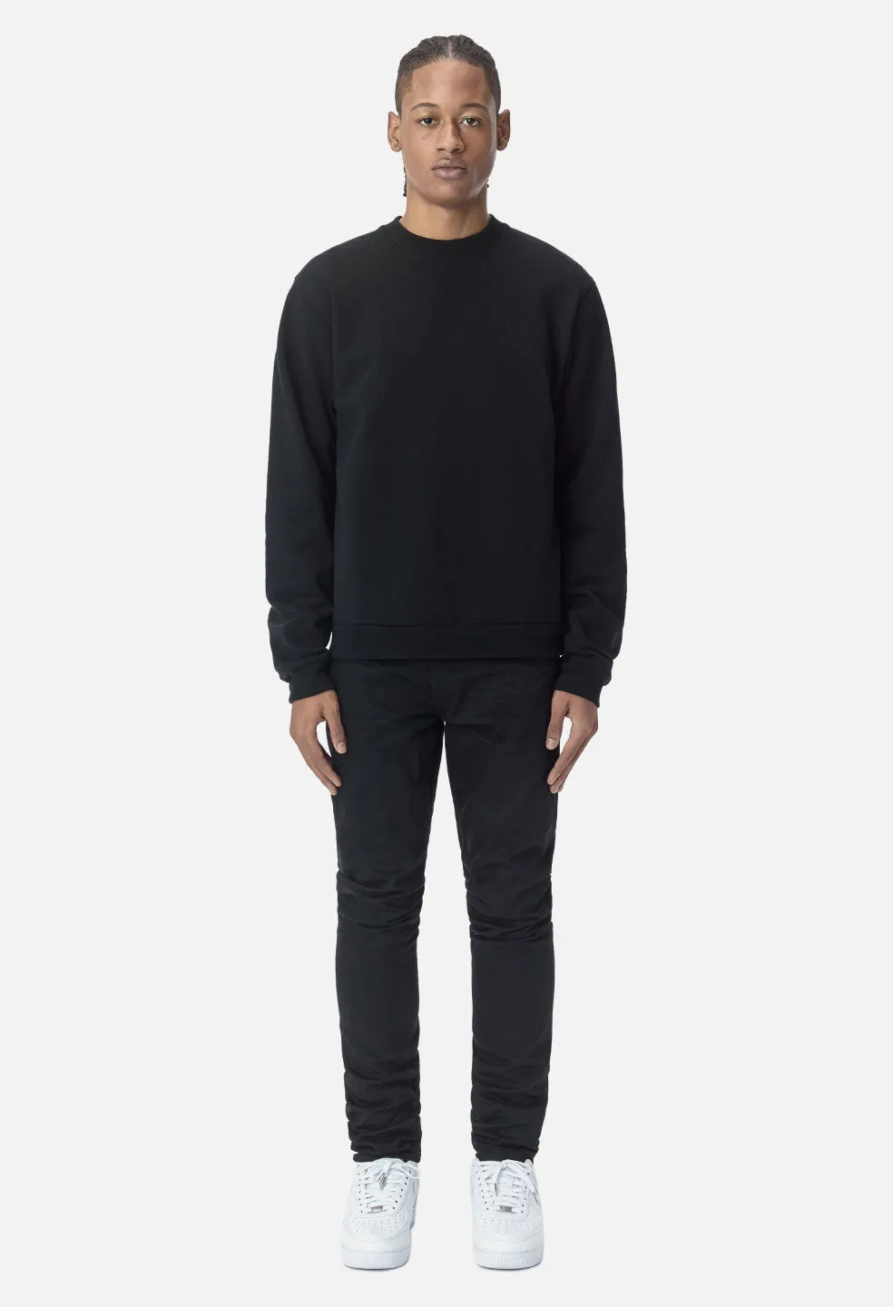 Cashmere Fleece Beach Crew / Black