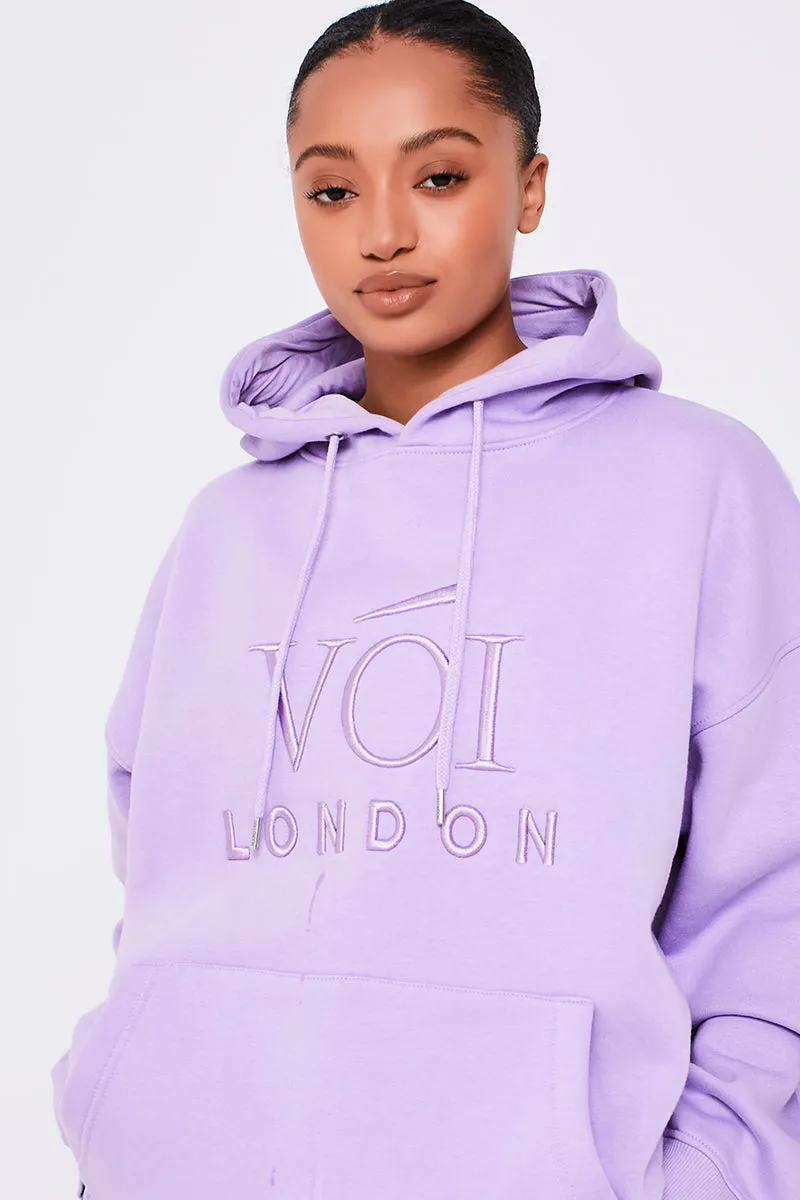 Chelsea Oversized Fleece Tracksuit - Lavendula