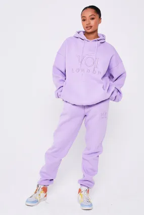 Chelsea Oversized Fleece Tracksuit - Lavendula