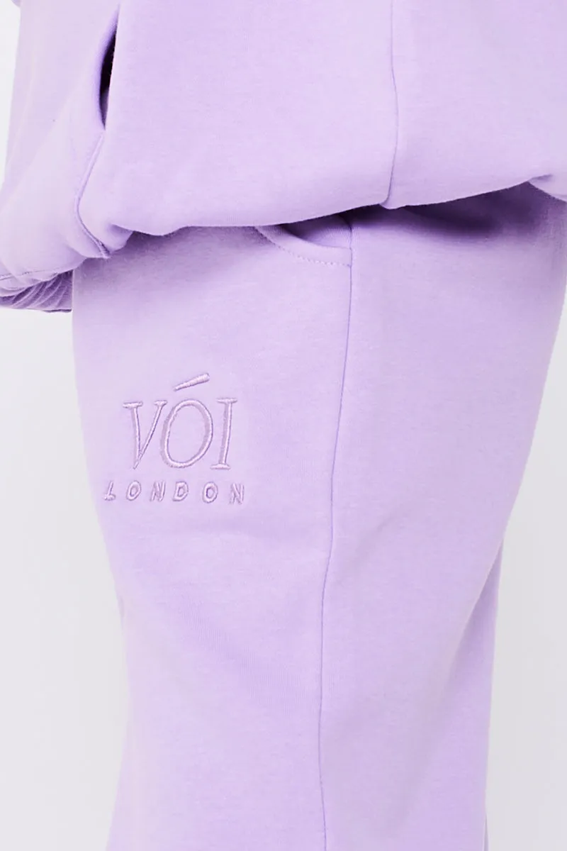 Chelsea Oversized Fleece Tracksuit - Lavendula