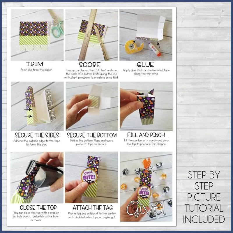 Chocolate Truffle Cartons & Tags {WINTER & New Year} PRINTABLE