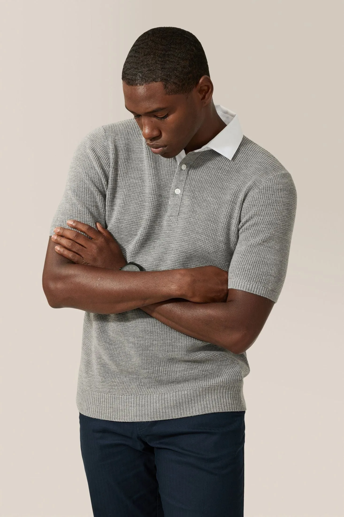 Collar Polo Sweater | Merino Wool