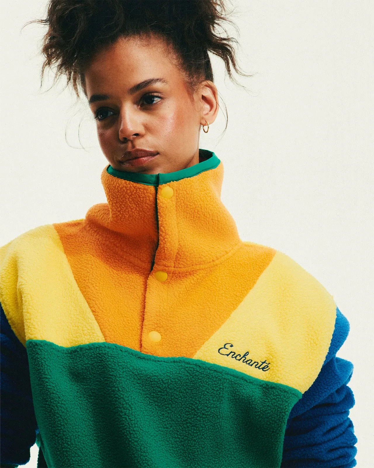 Colorblock Fleece Pullover