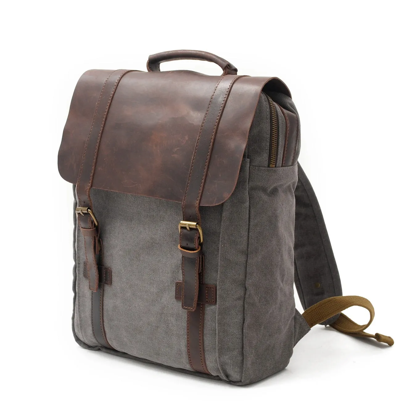 Connor Canvas & Leather Backpack