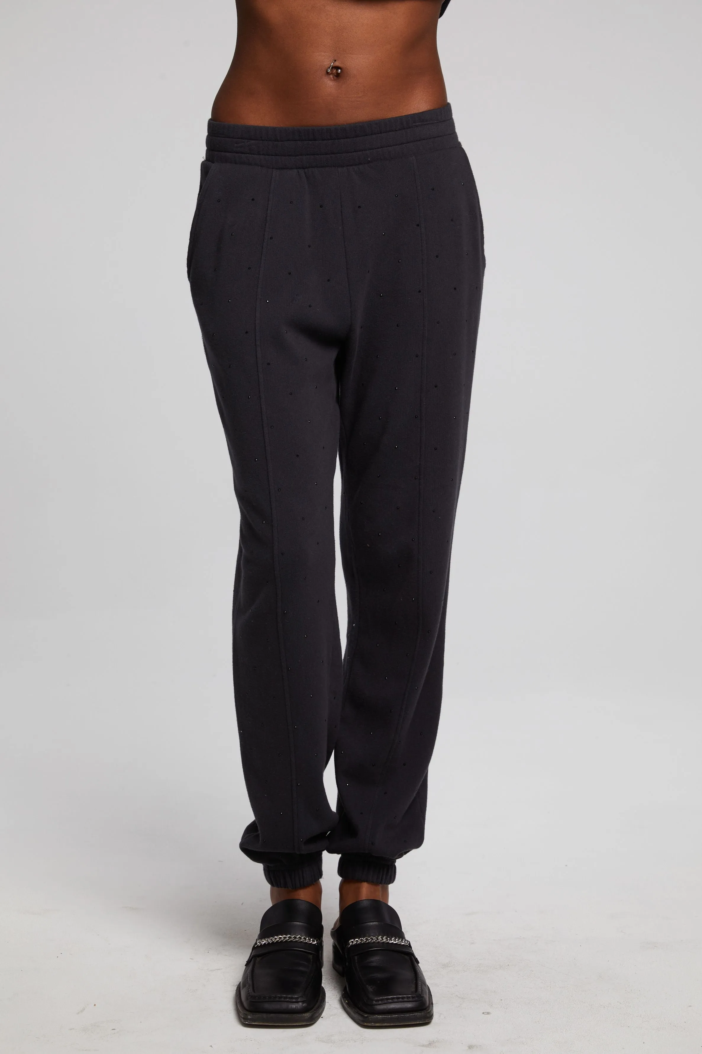 Cotton Fleece Essential Jogger ~ Licorice