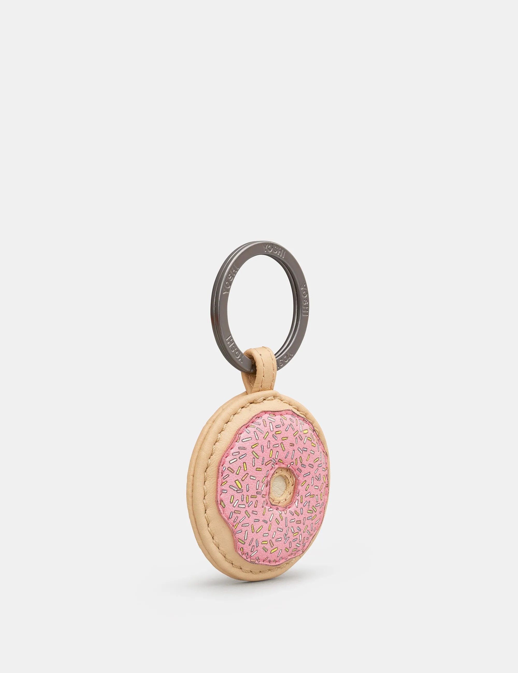 Donut Leather Keyring