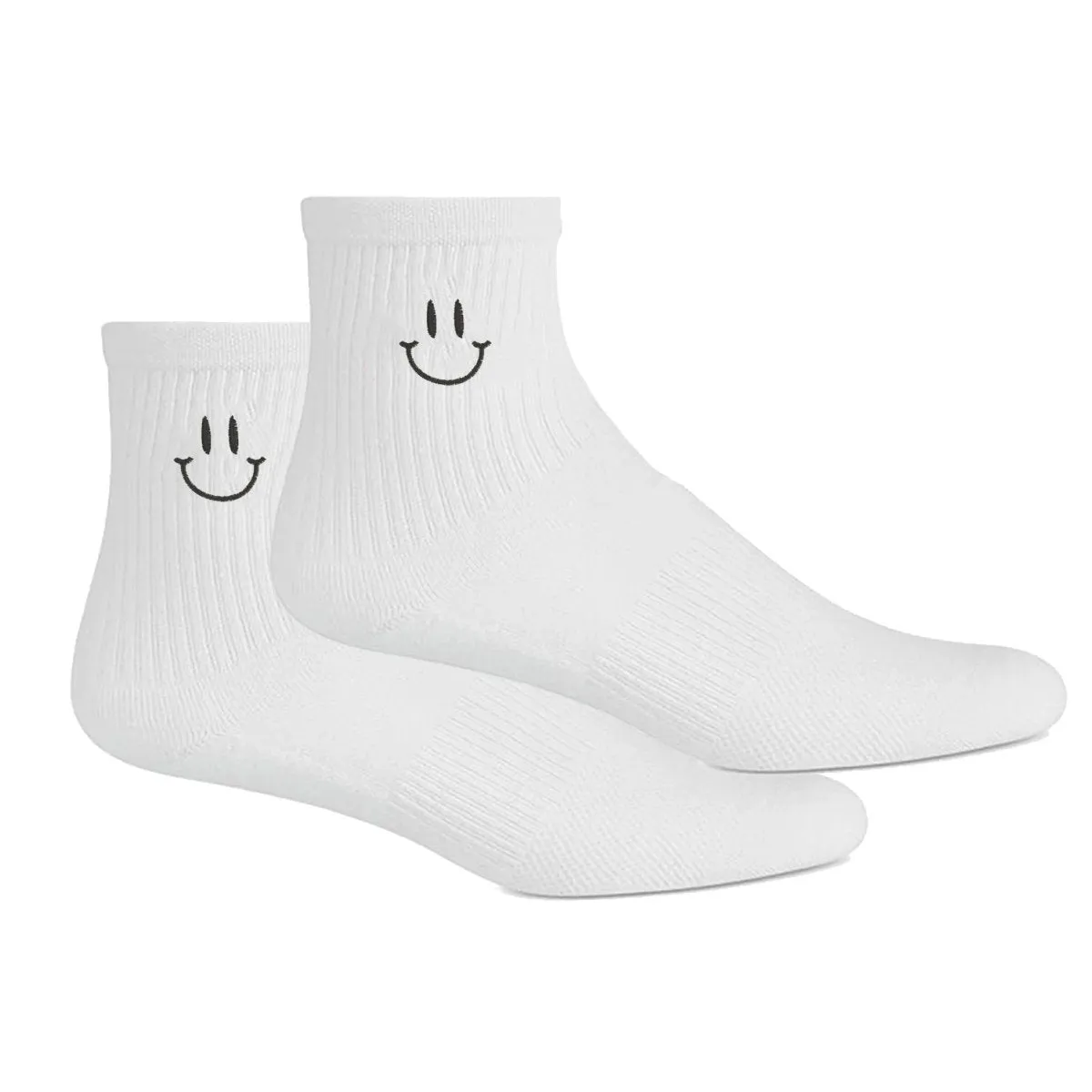 Embroidered Smiley Socks