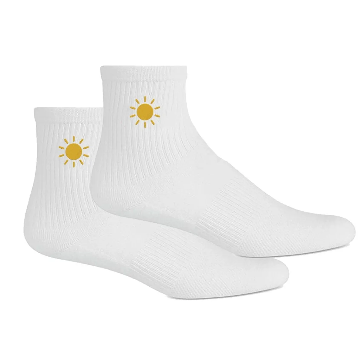 Embroidered Sun Socks