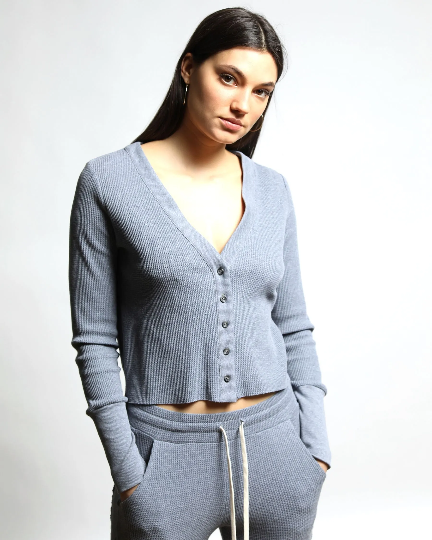 Everest Thermal Button Front Cardigan (FINAL SALE)