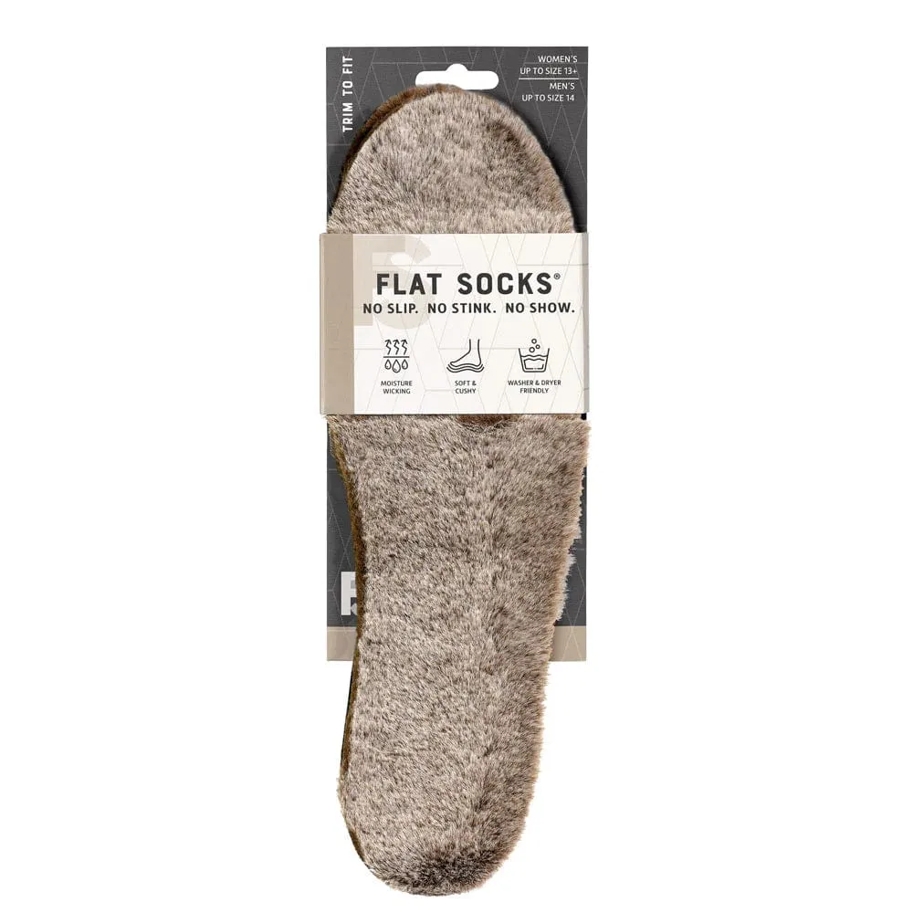 Faux Fur Flat Socks