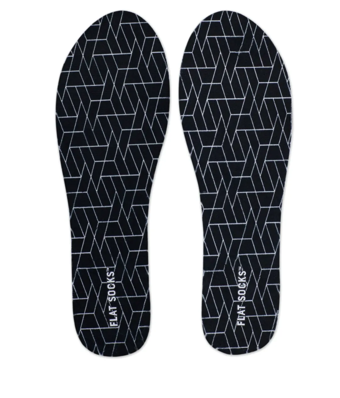 Flat Socks -  Black - LARGE