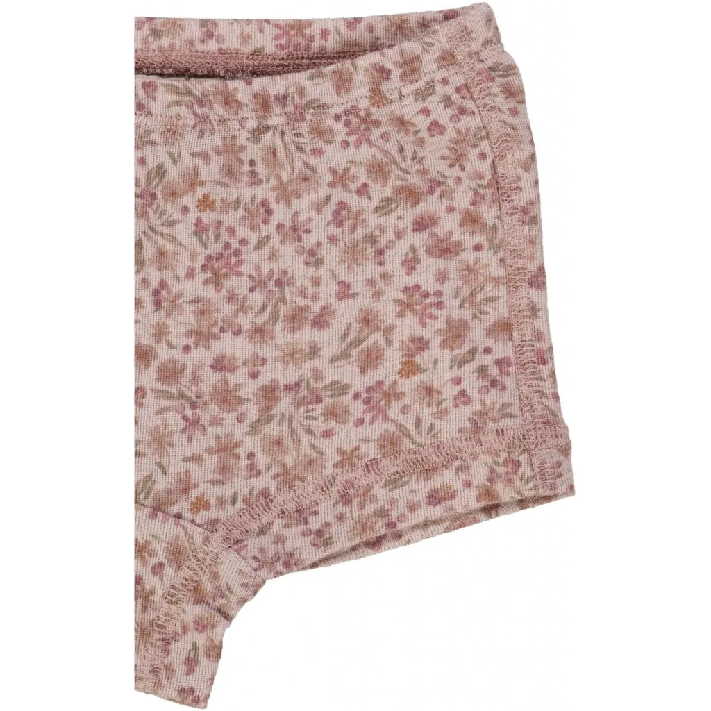 Girls Wool Panties - powder flowers