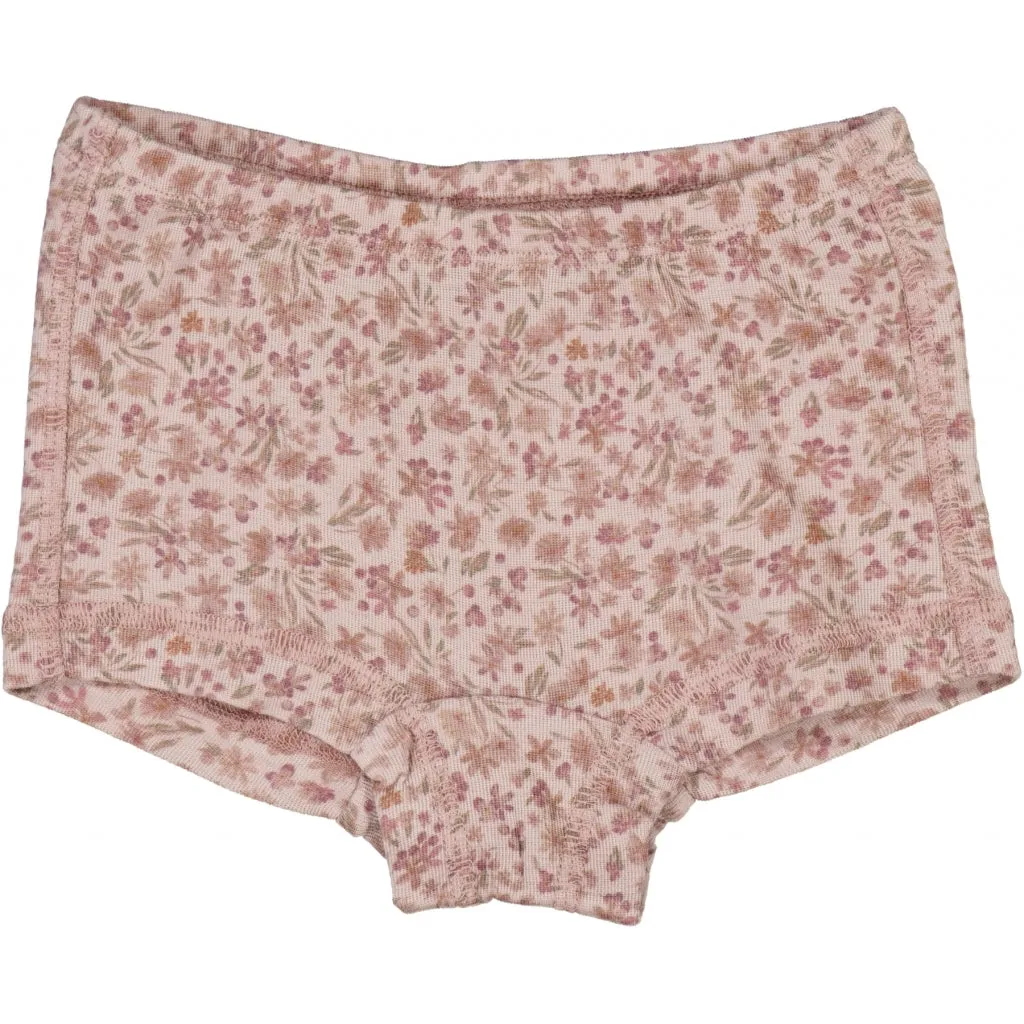 Girls Wool Panties - powder flowers