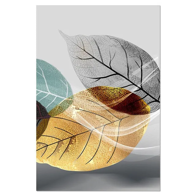 Golden Deer In Autumn Wilderness Nordic Abstract Wall Art Fine Art Canvas Prints Luxury Art For City Apartment Loft Modern Pictures For Office Interior Decor