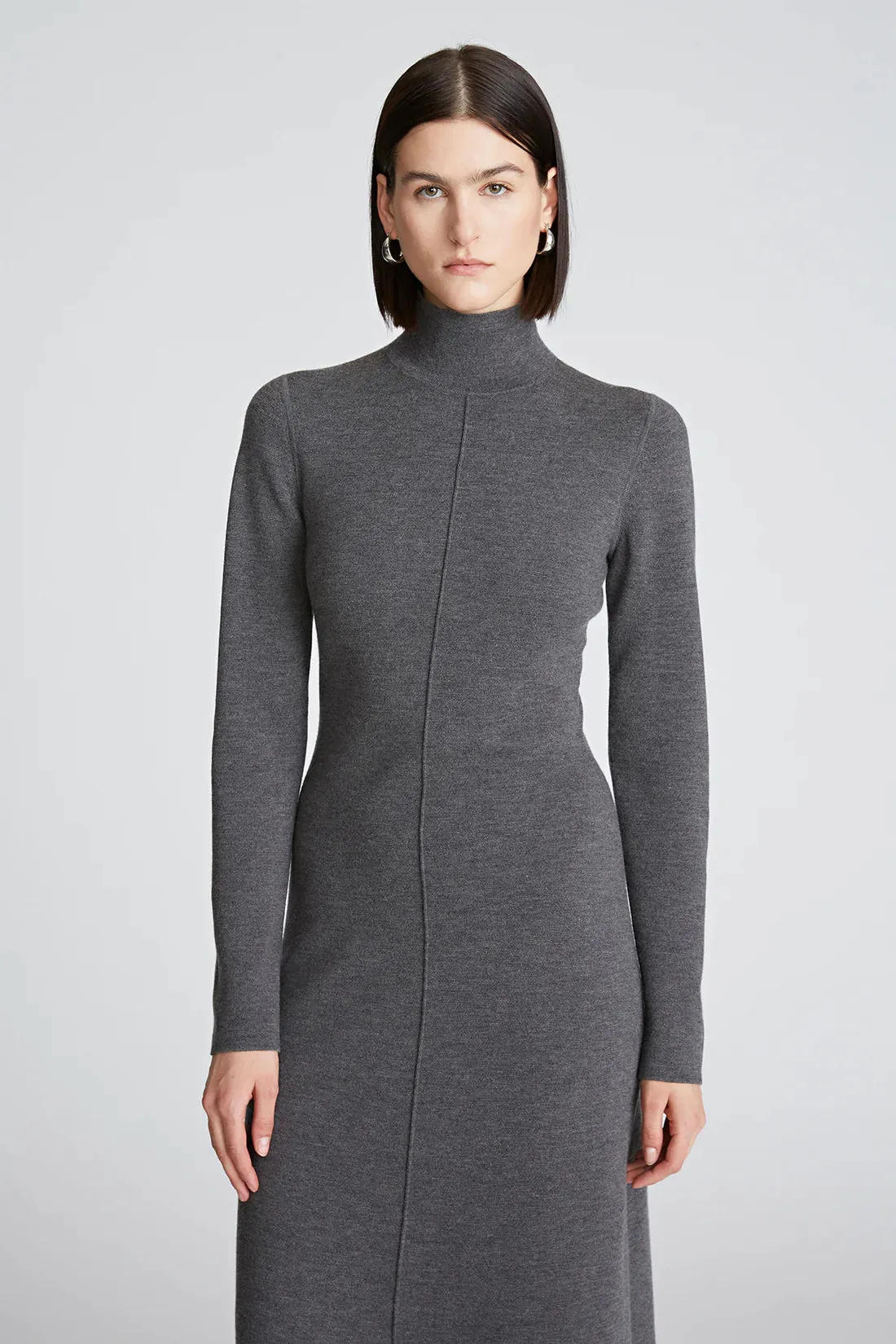 Halston Wool "Shelby Dress" (L)