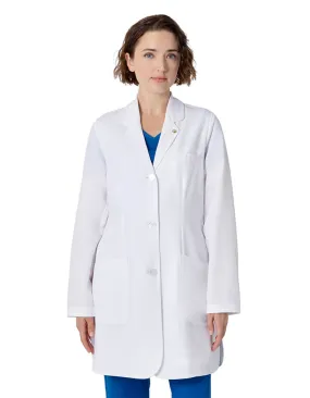 Healing Hands Womenss Mid-Length Three Pocket Fiona Lab Coat